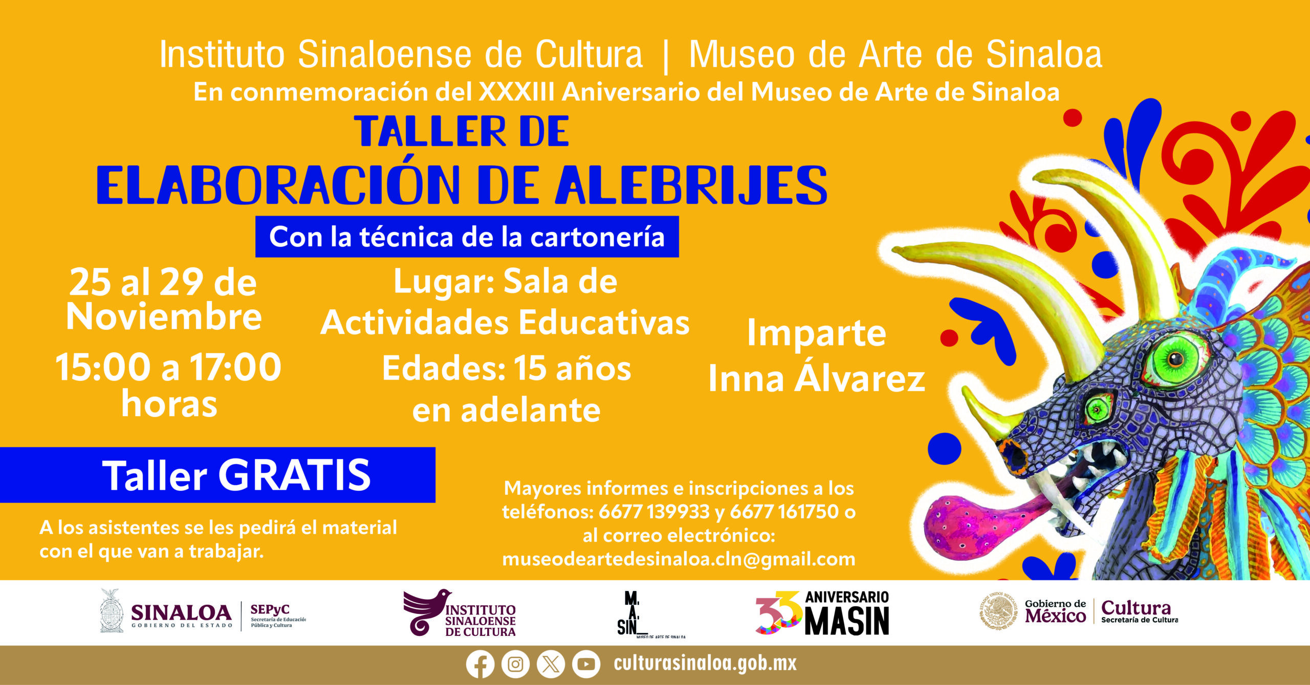 Taller de elaboración de alebrijes_video