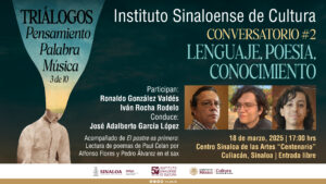 Este martes 18, el triálogo sobre Lenguaje, poesía y conocimiento