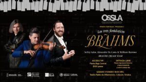 “Los tres fantásticos: Brahms”, próximo concierto de la OSSLA