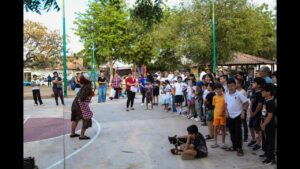 Sala de Lectura-Sinaloa y Compañía de Teatro de Calle de ISIC en la Feria Modo Derechos: Activado en la colonia Toledo Corro el 14 abril de 2026 -Video-