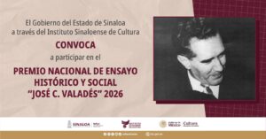 Continúa la convocatoria del Premio Nacional de Ensayo Histórico y Social José C. Valadés 2026