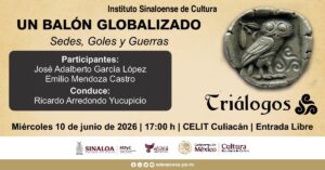Invita el ISIC a una nueva edición de Tríalogos: “Un balón globalizado. Sedes, goles y guerras”