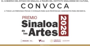 En marcha, la convocatoria del Premio Sinaloa de las Artes 2026