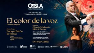 Con “El color de la voz”, la OSSLA iniciará su Temporada Otoño 2026